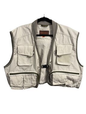 Cabela’s Copper River Fishing Vest‎ Tan Utility Outdoor Size XL